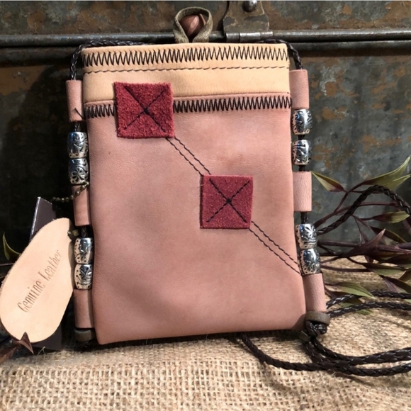 Mini Crossbody Bag NWT Random Voice Leather Suede Purse Live In The Moment NWT - Picture 2 of 12